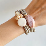 Pretty mother of pearl wrapover