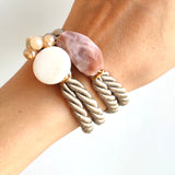 Pretty mother of pearl wrapover