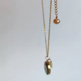 Flouride minimal necklace