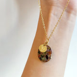 Flouride minimal necklace