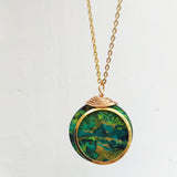 Serene green necklace