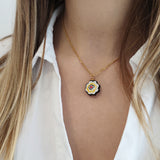 Free spirited flower pendant