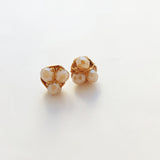 Peach Crystal Studs