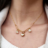 Pearly heart necklace