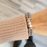 Trio fresh water pearl bracelet